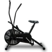 Sparnod Fitness Sab-06 Air Bike Exercise Cycle For Home Gym - Dual Action For Full Body Workout - Adjustable Resistance, Height Adjustable Seat, Without Back Rest