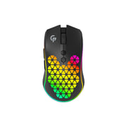 Porodo Gaming 9d Wireless Rgb Mouse 10000 Dpi With Built-in Rechargable Battery 600mah - Black