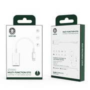 Green Lion Multi-function Otg ( Lightning To Usb Camera Adapter ) - White