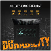 ASUS TUF Dash F15 Gaming Laptop - 11th Gen Core i5 3.1GHz 8GB 512GB 4GB Win11Home 15.6inch FHD 144Hz Eclipse Grey Nvidia GeForce RTX 3050 FX516PC HN558W (2022) Middle East Version