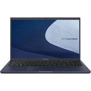 ASUS ExpertBook B1 (2020) Laptop - 11th Gen / Intel Core i5-1135G7 / 15.6inch FHD / 8GB RAM / 512GB SSD / Shared Intel Iris Xe Graphics / Windows 10 Pro / English & Arabic Keyboard / Black / Middle East Version - [B1500CEAE-BQ0718R]