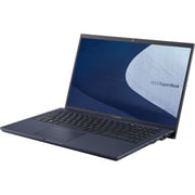 ASUS ExpertBook B1 (2020) Laptop - 11th Gen / Intel Core i5-1135G7 / 15.6inch FHD / 8GB RAM / 512GB SSD / Shared Intel Iris Xe Graphics / Windows 10 Pro / English & Arabic Keyboard / Black / Middle East Version - [B1500CEAE-BQ0718R]