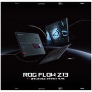 ASUS ROG Flow Z13 (2022) Gaming Laptop - 12th Gen / Intel Core i9-12900H / 13.4inch WQUXGA / 16GB RAM / 1TB SSD / 4GB NVIDIA GeForce RTX 3050 Ti Graphics / Windows 11 Home / English & Arabic Keyboard / Black / Middle East Version - [GZ301ZE-LC206W]