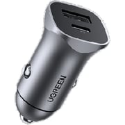 Ugreen Dual USB Car Charger Space Grey
