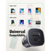 Ugreen Dual USB Car Charger Space Grey