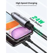 Ugreen Dual USB Car Charger Grey