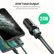 Ugreen Dual USB Car Charger Black