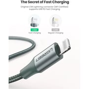 Ugreen USB-C To Lightning Cable 2m Black