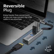 Promate Usb-c Hub Hdmi Adapter With 3 Usb 3.0 Ports, 5gbps Sync Charge And 4k Hdmi 30hz Port, Mediahub-c3