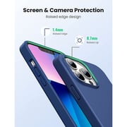 MindPure Protettivo-Series Silicone Case Dark Blue Apple iPhone 13 Pro
