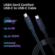 Spigen Usb 4 Cable [usb-if Certified] For Thunderbolt 4 Cable, 100w Charging 40gbps Data Transfer 8k Video Usb-c For Thunderbolt 4 3 Macbook Pro Ipad Pro 2021 Mac Mini M1 External Ssd Egpu Dell 2.6ft