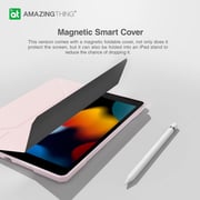 Amazing Thing Titan Pro Designed For Ipad 10.2 Inch Case - Ipad 9th Generation Case Cover (2021) / Ipad 8th Gen Case (2020) / Ipad 7th Gen Case (2019) With Pencil Storage Slot - Pink