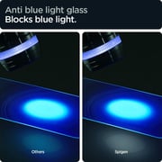 Spigen Glastr Ez Fit [2 Pack] Antiblue Designed For Iphone 13 And Iphone 13 Pro Screen Protector (6.1 Inch) Premium Tempered Glass With Auto Align Technology - [anti Blue Light]