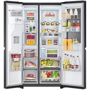 LG Side by Side Refrigerator Instaview Door-in-Door with Dispenser 674 Litres UVnano LINEARCooling ThinQ GR-X267CQES