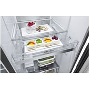 LG Side by Side Refrigerator Instaview Door-in-Door with Dispenser 674 Litres UVnano LINEARCooling ThinQ GR-X267CQES