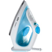 Braun – 2000W TexStyle 1 Steam Iron with SuperCeramic Soleplate and Precision Tip, Blue/White, Steam Iron SI1050BL