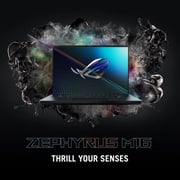 ASUS ROG Zephyrus M16 (2022) Gaming Laptop - 12th Gen / Intel Core i7-12700H / 16inch WUXGA / 16GB RAM / 1TB SSD / 6GB NVIDIA GeForce RTX 3060 Graphics / Windows 11 Home / English & Arabic Keyboard / Black / Middle East Version - [GU603ZM-LS047W]