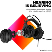 Omen Blast Headset | Gaming Headset With Retractable, Noise Canceling Microphone And 7.1 Surround Sound | Multi-compatible Xbox One, Ps4, And Pc Headset | Usb Headset | (1a858aa)