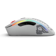 Glorious Model D Wireless Rgb Optical Gaming Mouse, 2.4ghz, Ergonomic, 19k Dpi Optical Sensor, 6 Programmable Buttons, Bamf, Matte White | Glo-ms-dw-mw