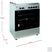 Nobel 4 Burner Gas Cooker NGC7406