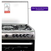 Nobel Gas Cooker Silver 90X60 Full Safety Ffd Gas Oven NGC9690 (Basic Installation Included)