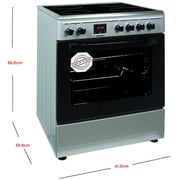 Nobel 4 Zone Ceramic Cooker NGC60VTC