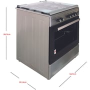 Nobel 4 Burner Gas Cooker NGC6062