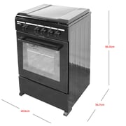 Nobel 4 Burner Gas Cooker NGC5000BK