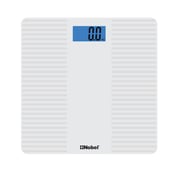 Nobel Bathroom Scale White Tempered Glass Digital Anti Slip Feet Nbs60wh