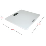 Nobel Bathroom Scale White Tempered Glass Digital Anti Slip Feet Nbs60wh