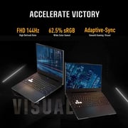 Asus TUF Dash F15 FX517ZR-HN028W Gaming Laptop - Core i7 2.3GHz 16GB 1TB 8GB Win11 15.6inch FHD Black NVIDIA GeForce RTX 3070 English/Arabic Keyboard