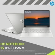 HP (2020) Laptop - 11th Gen / Intel Core i5-1135G7 / 15.6inch FHD / 256GB SSD / 8GB RAM / Windows 11 Home / English & Arabic Keyboard / Silver - [15-DY2095WM]