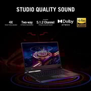 لابتوب الألعاب أسوس روج ستريكس سكار 17 G733ZW-LL119W - كور آي 9 - 5 جيجاهرتز - 32 جيجابايت - سعة 2 تيرابايت - 8 جيجابايت وين11 - 17,3 بوصة WQHD - أسود إنفيديا جي فورس آر تي إكس 3070 تي آي - لوحة مفاتيح إنجليزية / عربية
