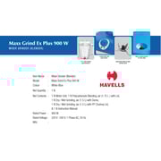 Havells Maxx Grind Ex Plus 700w 3 In1 Mixer Grinder Blender