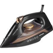 Sonashi Steam Iron With Ceramic Soleplate - 2200w (black-gold) Si-5074n