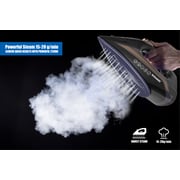 Sonashi Steam Iron With Ceramic Soleplate - 2200w (black-gold) Si-5074n