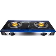 Sonashi Double Gas Burner (blue Floral) Sgb-202gn