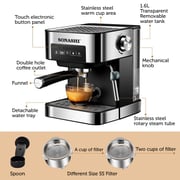 Sonashi All In One Coffee Maker With Touch Panel - 850w Scm-4964