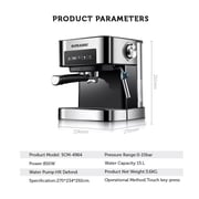 Sonashi All In One Coffee Maker With Touch Panel - 850w Scm-4964