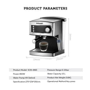 Sonashi All In One Coffee Maker Touch Button- 850w Scm-4965