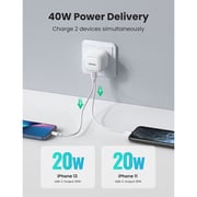 Ugreen Dual Port USB-C Charger White