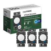 Lutron Led+ Single-pole/3-way Led Locator Light Rotary Light Dimmer Switch - White (3-pack)