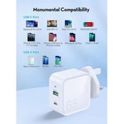 Ravpower 65W 2-Port Wall Charger White