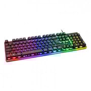 Deltaco Gaming Gam-021-rgb-uk Ergonomic S-shape Rgb Membrane Switches Full Size Uk Layout Anti-ghosting Black Gaming Keyboard