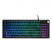 Deltaco Gaming Gam-110-uk Dk230 Steering Wheel Rgb Membrane Switches Tkl Size With Numpad Uk Layout Anti-ghosting Black Gaming Keyboard