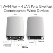 Netgear AX4200 Orbi 5G Tri-Band Wi-Fi 6 Mesh System Router with Satellite