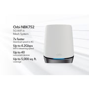 Netgear AX4200 Orbi 5G Tri-Band Wi-Fi 6 Mesh System Router with Satellite