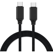 Maxguard Veloce-Series Nylon Braided USB-C To USB-C Cable 1m Black