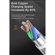 Maxguard Veloce-Series Nylon Braided USB-C To Lightning Cable 1m Black