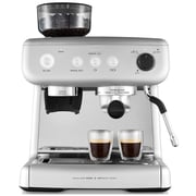 Sunbeam Em5300s Barista Max Coffee Machine | Automatic Espresso, Latte & Cappuccino Coffee Maker With Integrated Bean Grinder & Steam Milk Frother | 15 Bar Italian Pump | Silver